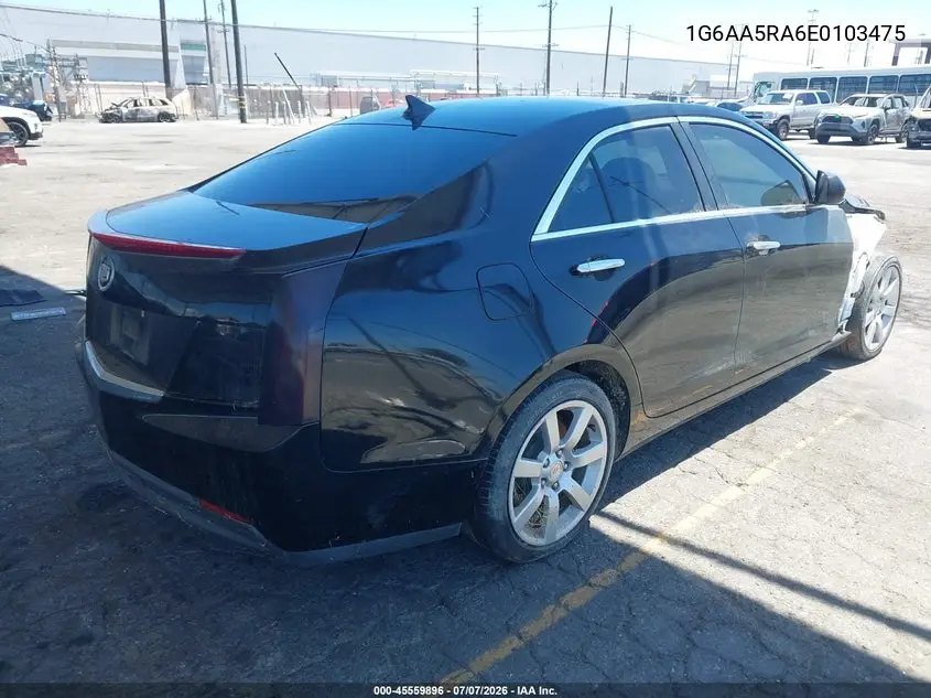 2014 Cadillac Ats Standard VIN: 1G6AA5RA6E0103475 Lot: 45559896