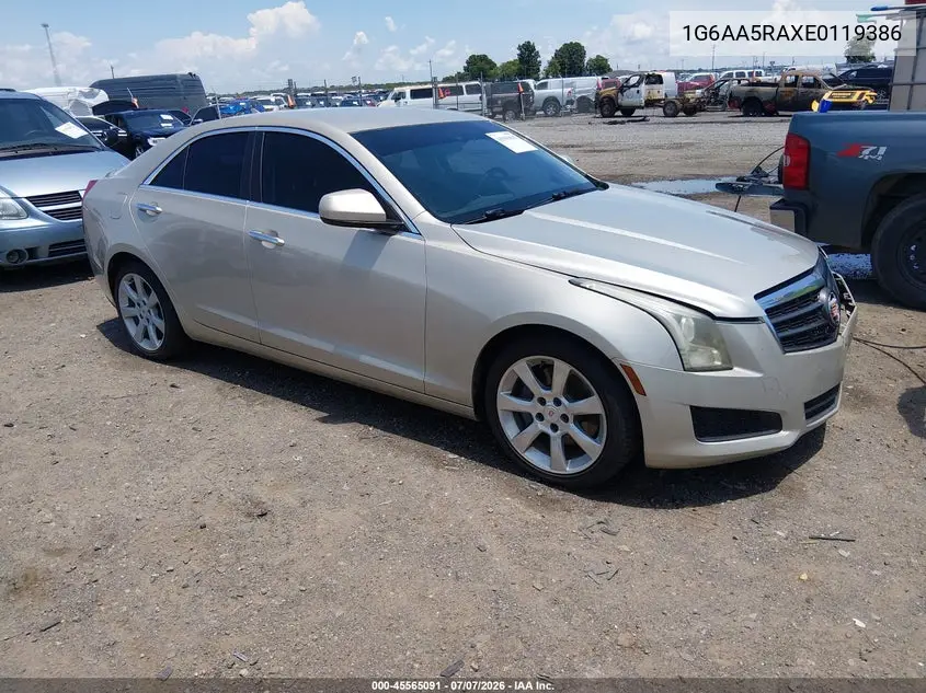 2014 Cadillac Ats Standard VIN: 1G6AA5RAXE0119386 Lot: 45565091