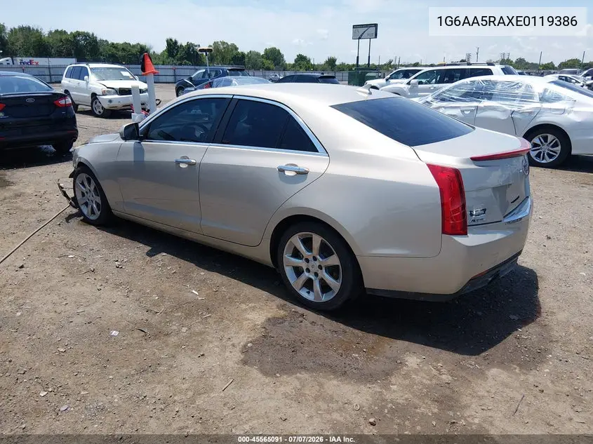 2014 Cadillac Ats Standard VIN: 1G6AA5RAXE0119386 Lot: 45565091