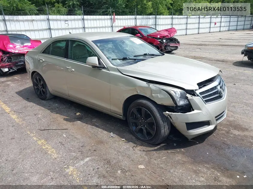 2014 Cadillac Ats Luxury VIN: 1G6AH5RX4E0113535 Lot: 45595990