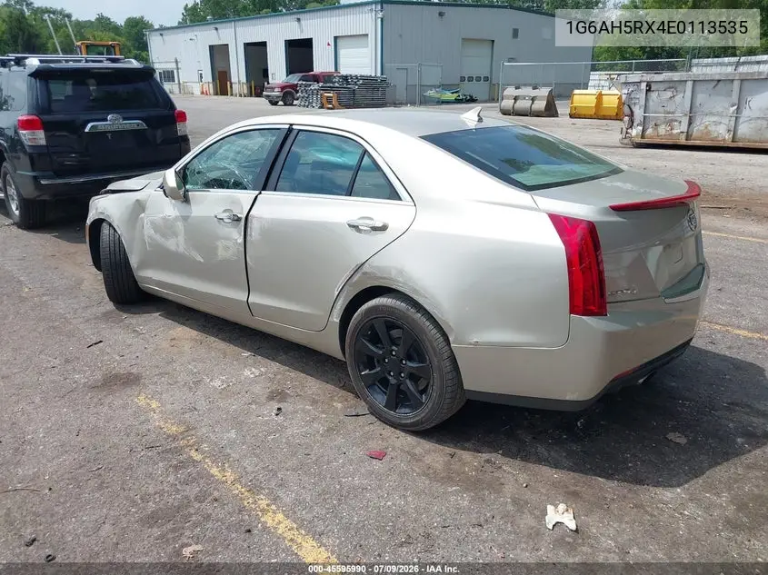2014 Cadillac Ats Luxury VIN: 1G6AH5RX4E0113535 Lot: 45595990