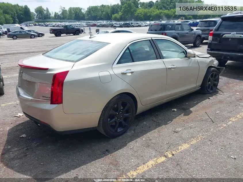 2014 Cadillac Ats Luxury VIN: 1G6AH5RX4E0113535 Lot: 45595990