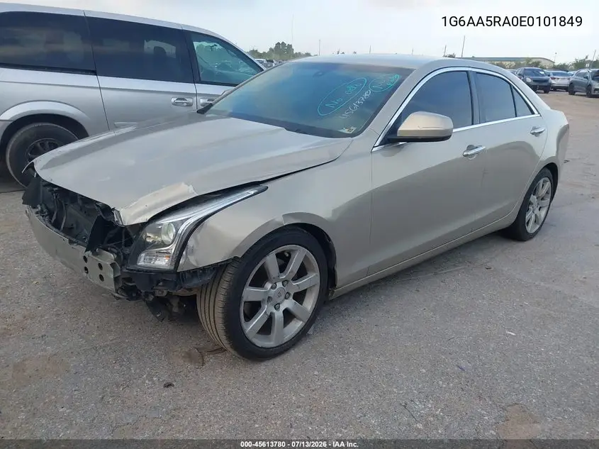 2014 Cadillac Ats Standard VIN: 1G6AA5RA0E0101849 Lot: 45613780