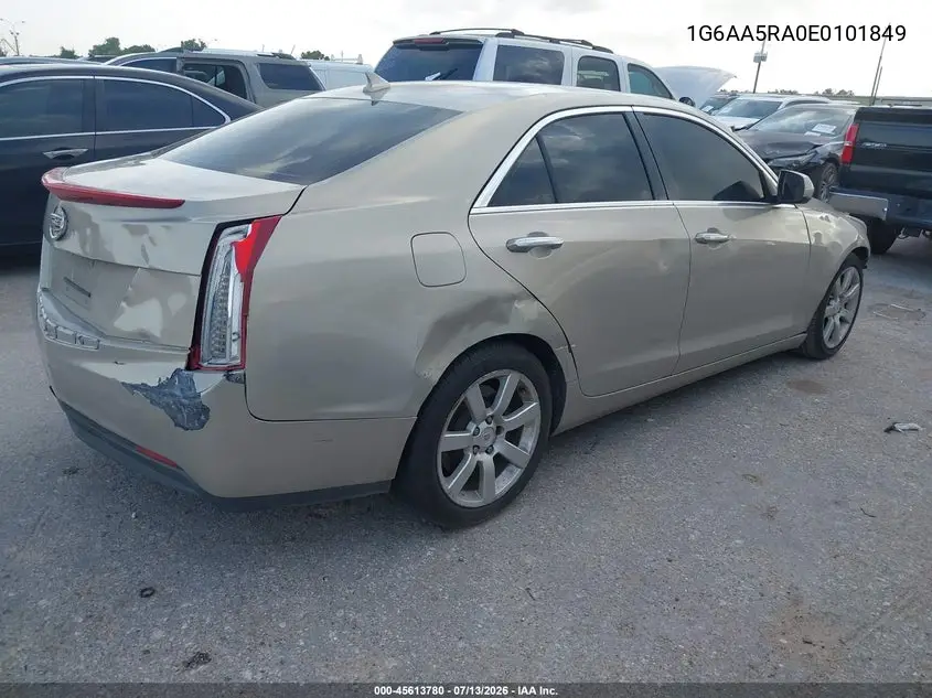 2014 Cadillac Ats Standard VIN: 1G6AA5RA0E0101849 Lot: 45613780
