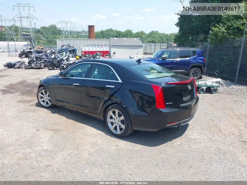 2014 Cadillac Ats Luxury VIN: 1G6AB5RA3E0149617 Lot: 45615788