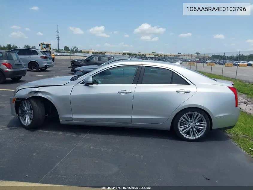 2014 Cadillac Ats Standard VIN: 1G6AA5RA4E0103796 Lot: 45641575