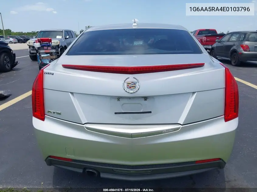 2014 Cadillac Ats Standard VIN: 1G6AA5RA4E0103796 Lot: 45641575