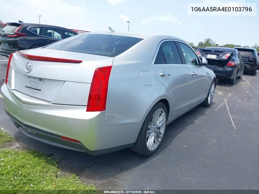 2014 Cadillac Ats Standard VIN: 1G6AA5RA4E0103796 Lot: 45641575