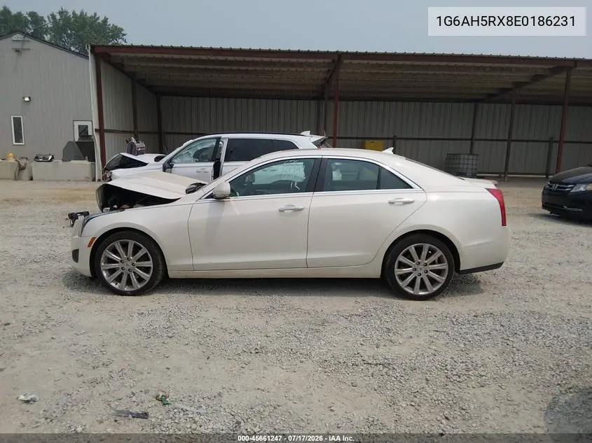 2014 Cadillac Ats Luxury VIN: 1G6AH5RX8E0186231 Lot: 45661247