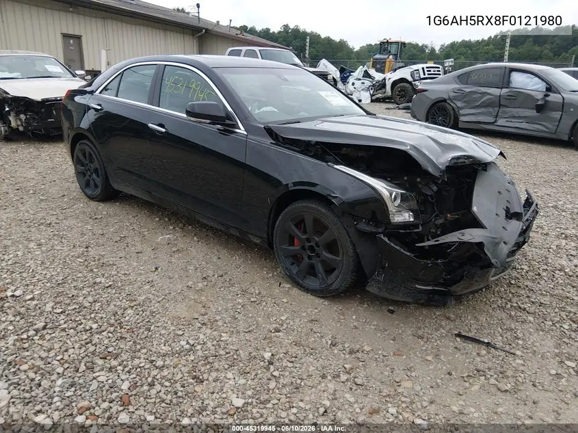 2015 Cadillac Ats Luxury VIN: 1G6AH5RX8F0121980 Lot: 45319945