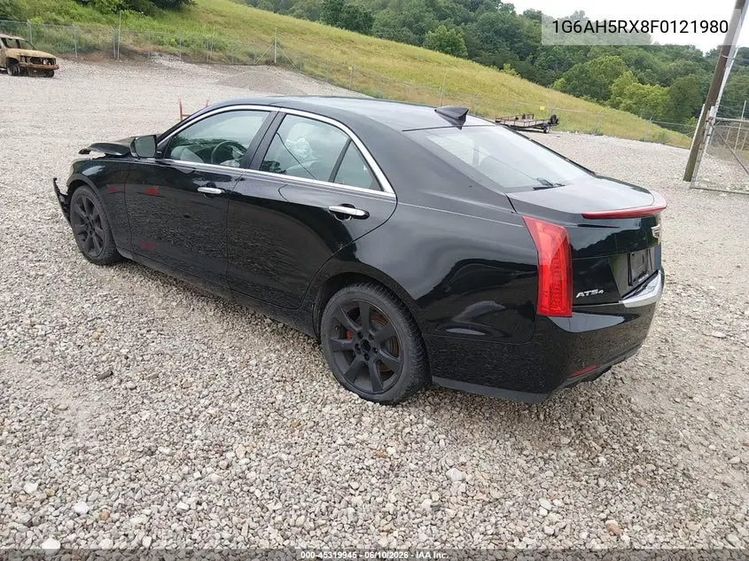 2015 Cadillac Ats Luxury VIN: 1G6AH5RX8F0121980 Lot: 45319945