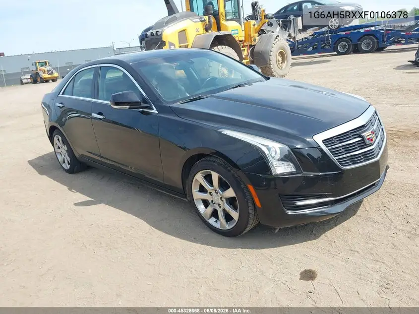 2015 Cadillac Ats Luxury VIN: 1G6AH5RXXF0106378 Lot: 45328668