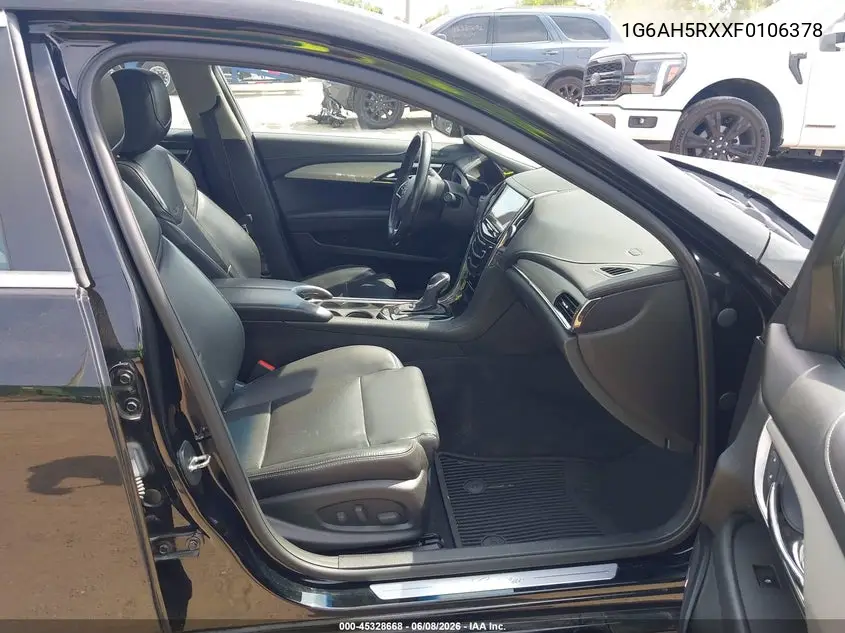 2015 Cadillac Ats Luxury VIN: 1G6AH5RXXF0106378 Lot: 45328668