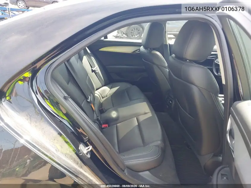 2015 Cadillac Ats Luxury VIN: 1G6AH5RXXF0106378 Lot: 45328668