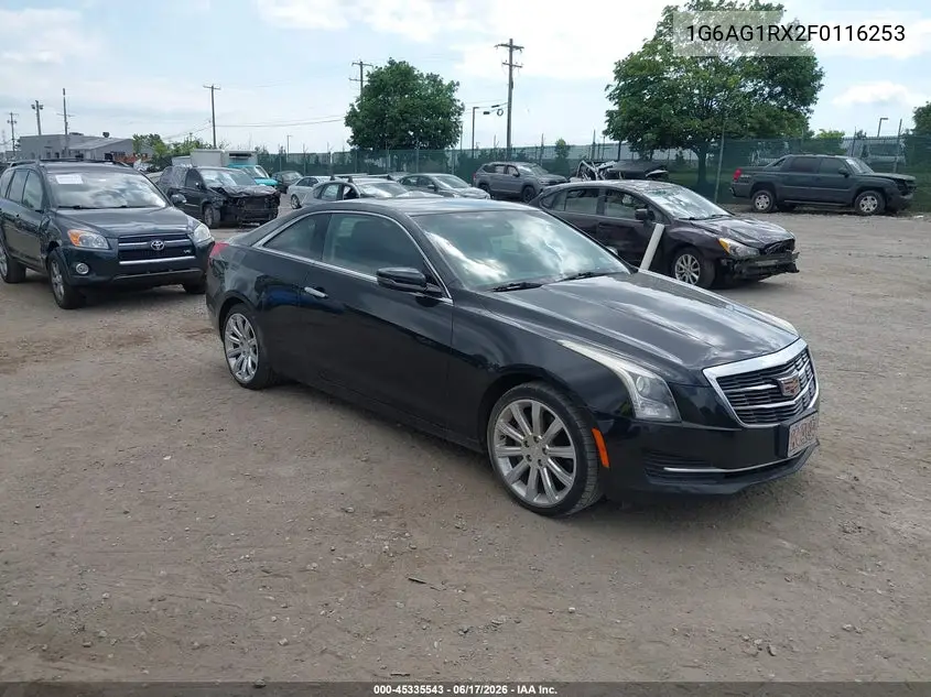 2015 Cadillac Ats Standard VIN: 1G6AG1RX2F0116253 Lot: 45335543