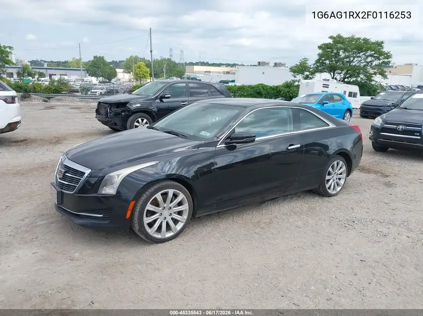 2015 Cadillac Ats Standard VIN: 1G6AG1RX2F0116253 Lot: 45335543