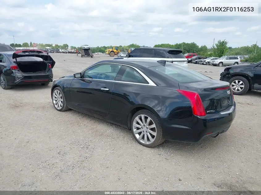 2015 Cadillac Ats Standard VIN: 1G6AG1RX2F0116253 Lot: 45335543
