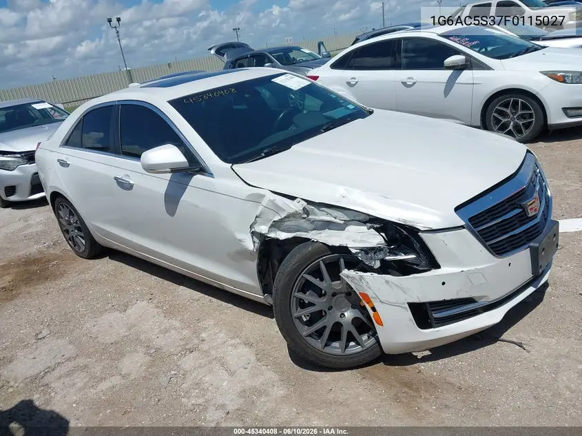 2015 Cadillac Ats Performance VIN: 1G6AC5S37F0115027 Lot: 45340408