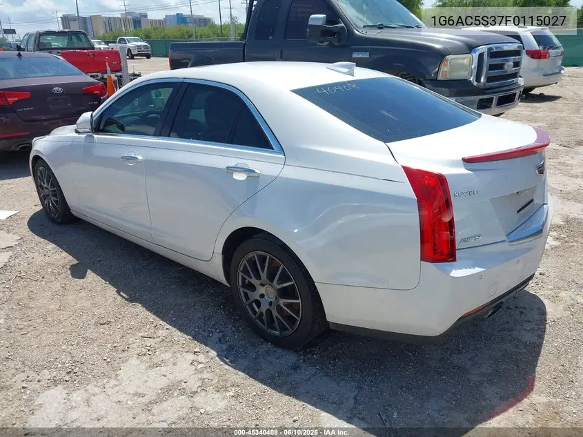 2015 Cadillac Ats Performance VIN: 1G6AC5S37F0115027 Lot: 45340408