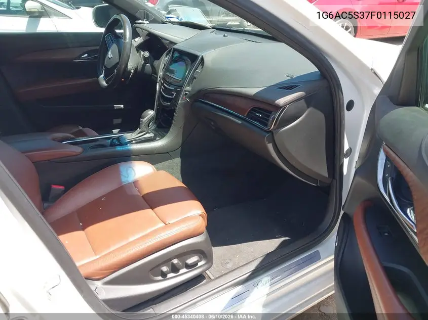 2015 Cadillac Ats Performance VIN: 1G6AC5S37F0115027 Lot: 45340408