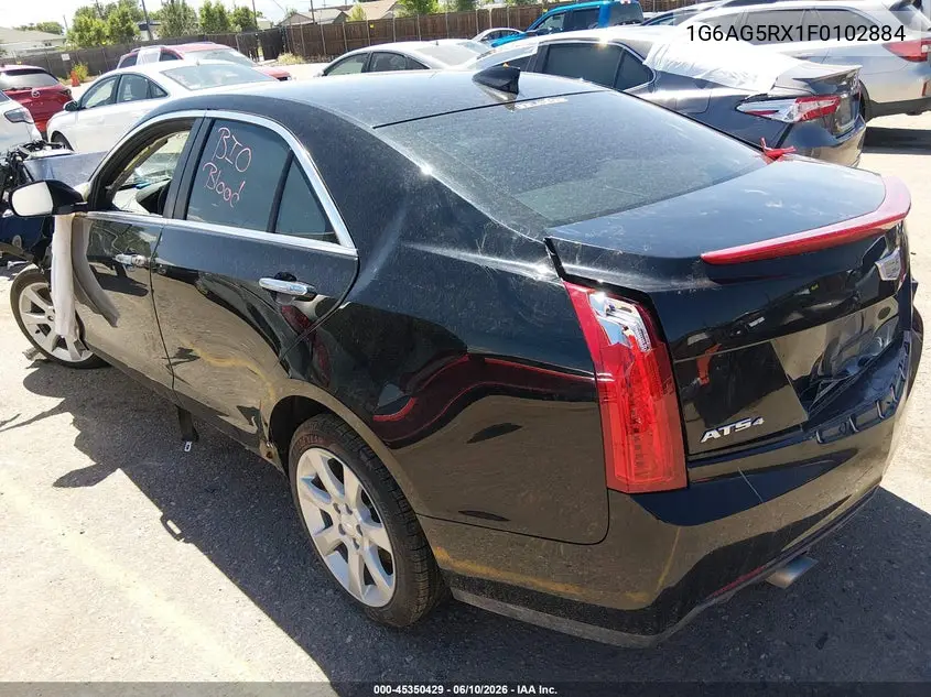 2015 Cadillac Ats Standard VIN: 1G6AG5RX1F0102884 Lot: 45350429