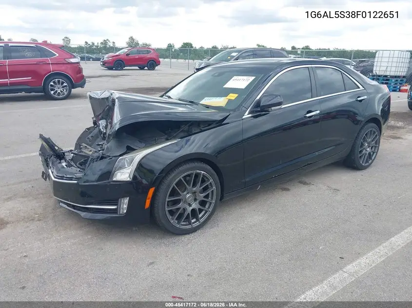 2015 Cadillac Ats Premium VIN: 1G6AL5S38F0122651 Lot: 45417172