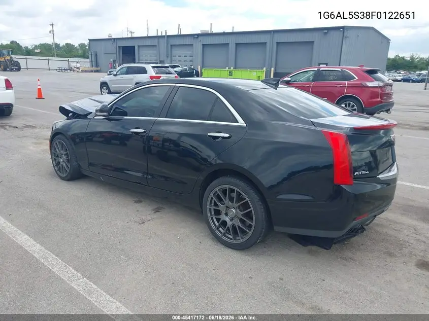 2015 Cadillac Ats Premium VIN: 1G6AL5S38F0122651 Lot: 45417172