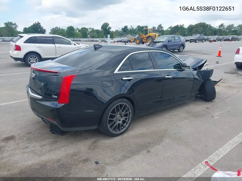 2015 Cadillac Ats Premium VIN: 1G6AL5S38F0122651 Lot: 45417172