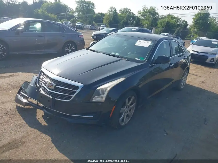 2015 Cadillac Ats Luxury VIN: 1G6AH5RX2F0102969 Lot: 45441273