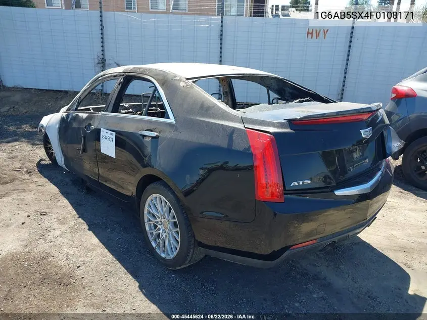 2015 Cadillac Ats Luxury VIN: 1G6AB5SX4F0108171 Lot: 45445624