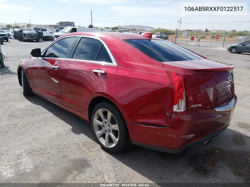 2015 Cadillac Ats Luxury VIN: 1G6AB5RXXF0122517 Lot: 45461750