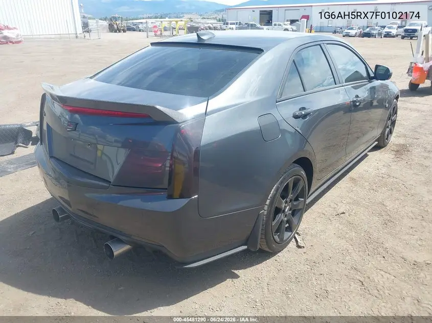 2015 Cadillac Ats Luxury VIN: 1G6AH5RX7F0102174 Lot: 45481290