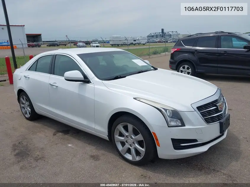 2015 Cadillac Ats Standard VIN: 1G6AG5RX2F0117703 Lot: 45489587