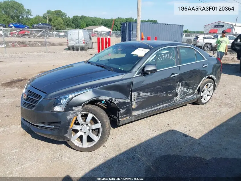 2015 Cadillac Ats Standard VIN: 1G6AA5RA3F0120364 Lot: 45571416