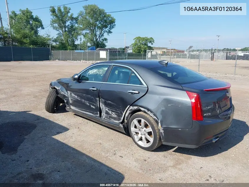 2015 Cadillac Ats Standard VIN: 1G6AA5RA3F0120364 Lot: 45571416