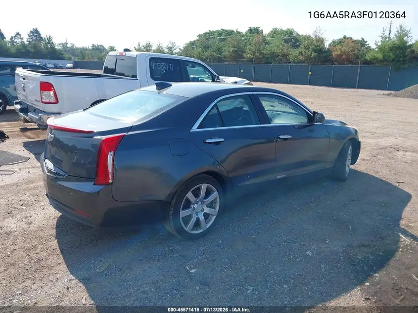 2015 Cadillac Ats Standard VIN: 1G6AA5RA3F0120364 Lot: 45571416