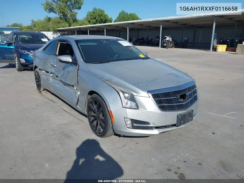 2015 Cadillac Ats Luxury VIN: 1G6AH1RXXF0116658 Lot: 45581506