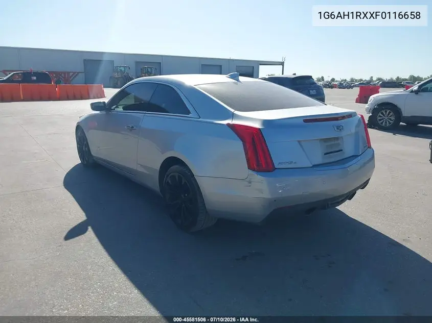 2015 Cadillac Ats Luxury VIN: 1G6AH1RXXF0116658 Lot: 45581506