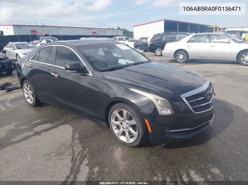 2015 Cadillac Ats Luxury VIN: 1G6AB5RA0F0136471 Lot: 45623721