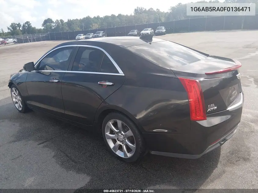 2015 Cadillac Ats Luxury VIN: 1G6AB5RA0F0136471 Lot: 45623721