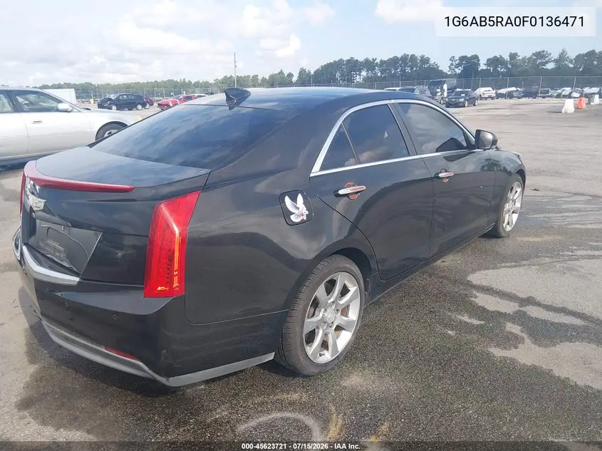 2015 Cadillac Ats Luxury VIN: 1G6AB5RA0F0136471 Lot: 45623721