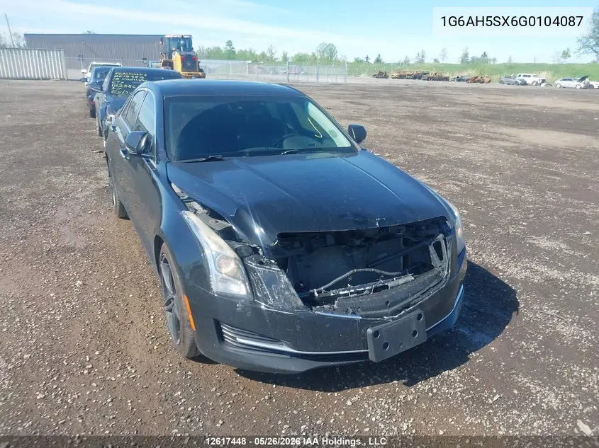 2016 Cadillac Ats Luxury VIN: 1G6AH5SX6G0104087 Lot: 12617448