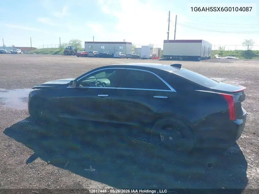 2016 Cadillac Ats Luxury VIN: 1G6AH5SX6G0104087 Lot: 12617448