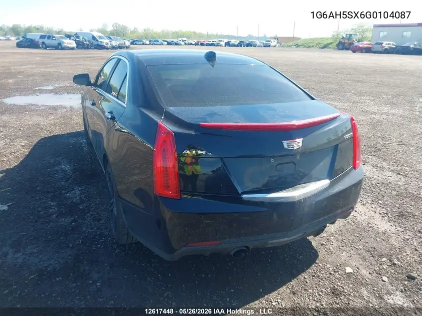 2016 Cadillac Ats Luxury VIN: 1G6AH5SX6G0104087 Lot: 12617448