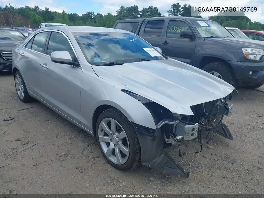 2016 Cadillac Ats Standard VIN: 1G6AA5RA7G0149769 Lot: 45332849