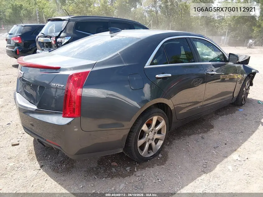 2016 Cadillac Ats Standard VIN: 1G6AG5RX7G0112921 Lot: 45346113