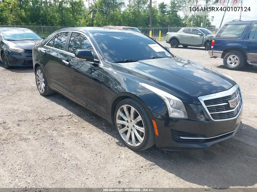 2016 Cadillac Ats Luxury Collection VIN: 1G6AH5RX4G0107124 Lot: 45455533
