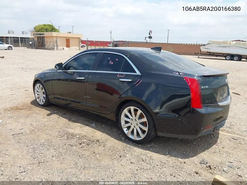 2016 Cadillac Ats Luxury Collection VIN: 1G6AB5RA2G0166380 Lot: 45458633