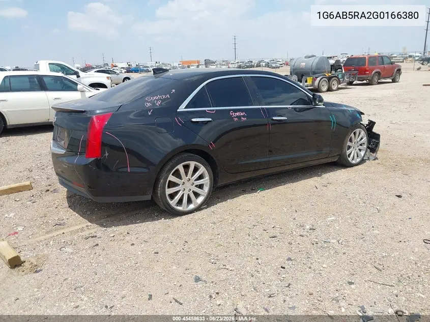 2016 Cadillac Ats Luxury Collection VIN: 1G6AB5RA2G0166380 Lot: 45458633