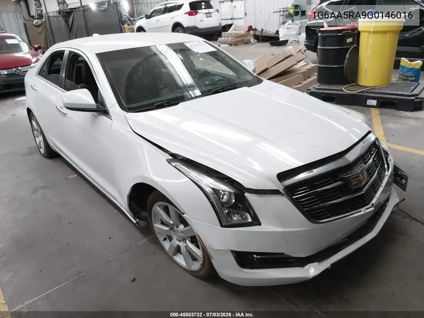 2016 Cadillac Ats Standard VIN: 1G6AA5RA9G0146016 Lot: 45503732